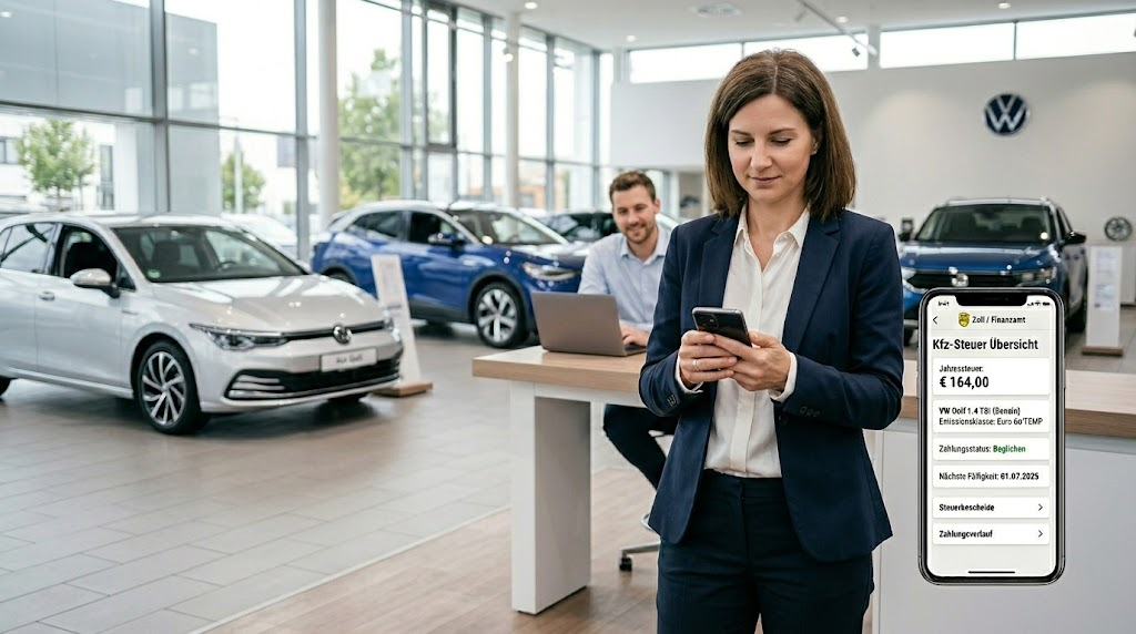 Kfz-Steuer berechnen im Autohaus